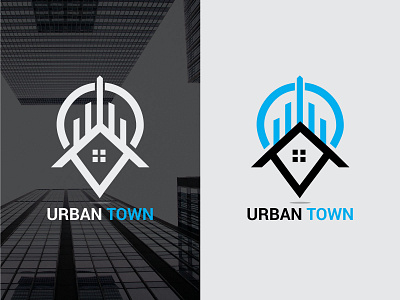 Urban Town design logo logo design map map logo minimal minimalist real estate logo realestate