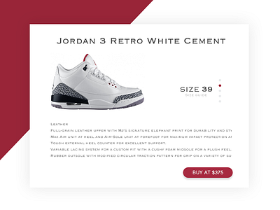 Daily UI 012 - E-Commerce Shop dailyui dailyui012 shop