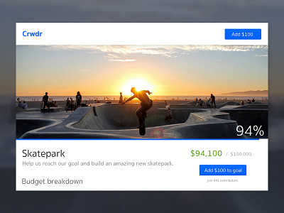 Daily UI 032 - Crowdfunding Campaign