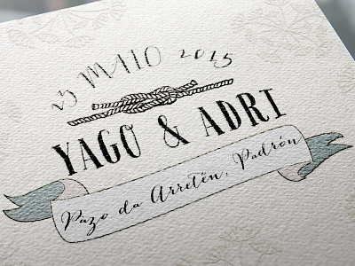 Boda Yago & Adri lettering wedding