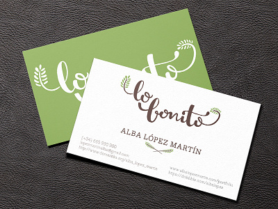 Lo Bonito - Business bonito branding calligrapy identity letters