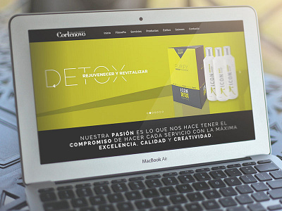 Cortenovo Hairdressers Web Design design web