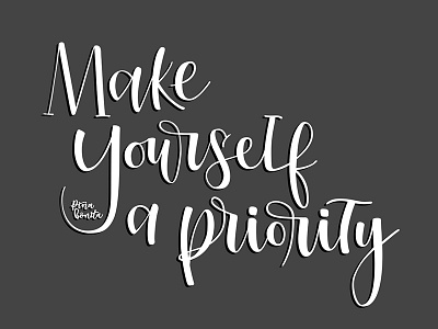 Make Yourself a priority