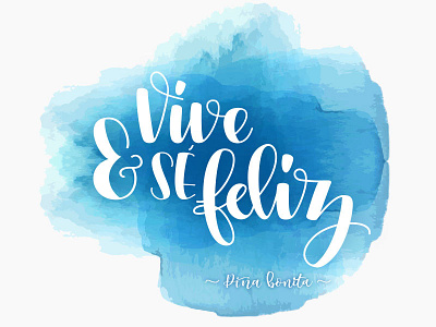 Vive y sé feliz <3 brushlettering customletters handlettering handletters handmadeletters handwrittenletters lettering letteringart letteringdesign letters lettersign loveletters