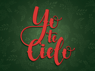 Yo te cielo - Frida Kahlo art brush brushpen calligraphy challenge letter lettering