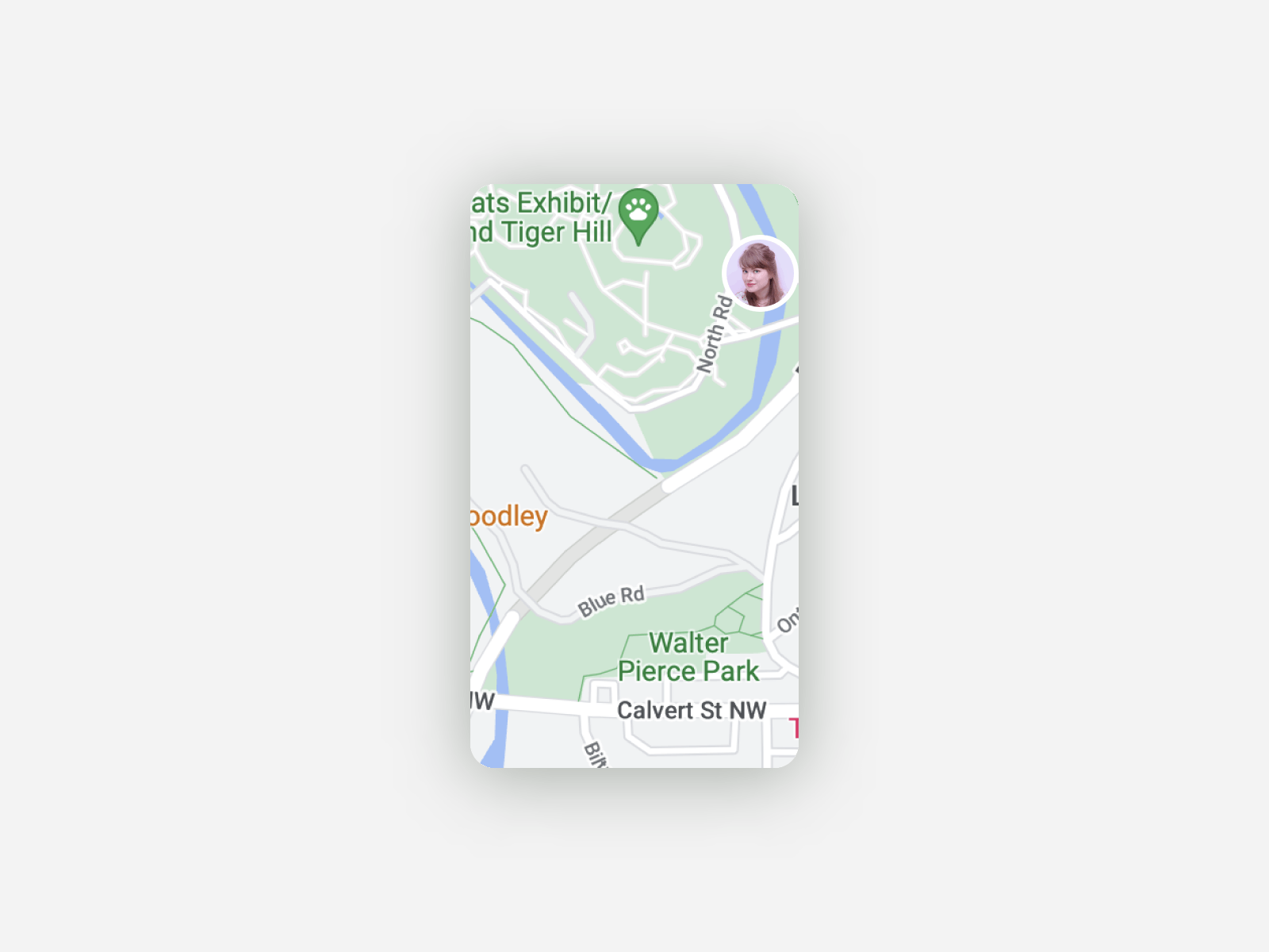 Facebook Messenger chat head on a map animation design