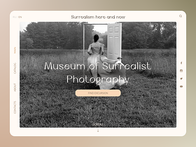 Online museum of Surreal photography art artist design exhibition gallery museum of art photo product design surrealism ui ux virtual museum web web design website