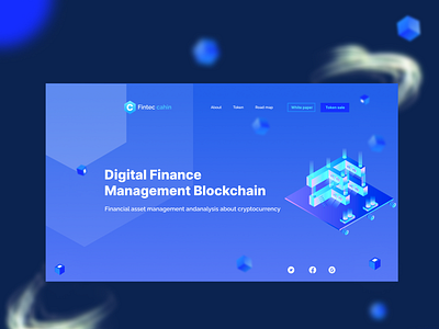 Digital Finance Cryptocurrency landing Page commercial design cryptocurrency design finance landing page landing page template design ui