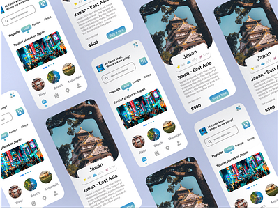 Mobile travel app design