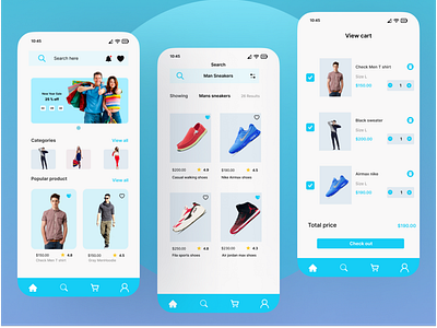 E-commerce Mobile app design