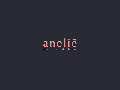 Anelie branding design logo typography