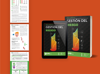Ebook- Gestión del riesgo broker design ebook financial market freelance graphic design infoproduct layout