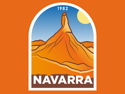 Travel Sticker Spain - Navarra branding graphic design illustration navarra social media spain sticker tourism vector
