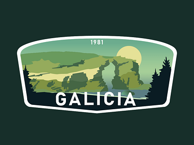 Travel Sticker Spain - Galicia branding design galicia graphic design illustration infoproduct spain sticker traveling vector