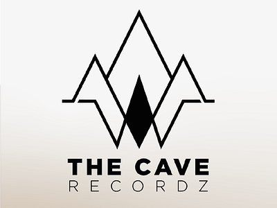 The Cave Recordz - Logo branding cave design graphic design logo music vector