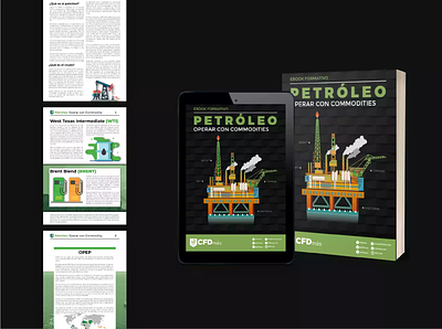 Ebook- Petróleo design ebook graphic design illustration infoproduct layout markets trader