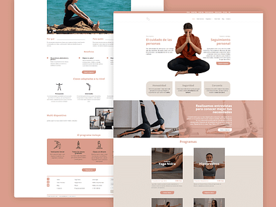 Yoga Studio - Unión VTU e learning graphic design infoproduct layout membership site studio online ui web web design yoga yoga studio