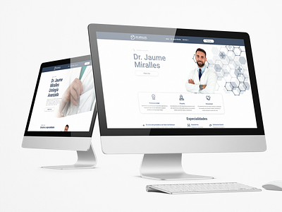 Medical web - Jaume Miralles design divi graphic design landing medical ui uiux web web design wordpress
