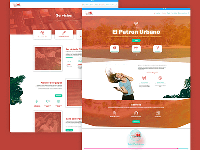 Radio online - El patrón urbano design graphic design infoproduct radio radio online ui ux web web design