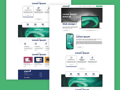 Digital agency - Korpoo digital agency divi graphic design landing page ui uiux web web design wordpress