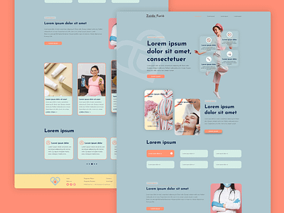 Landing Page - Zaida Furió divi illustrator medical uiux web web design wordpress
