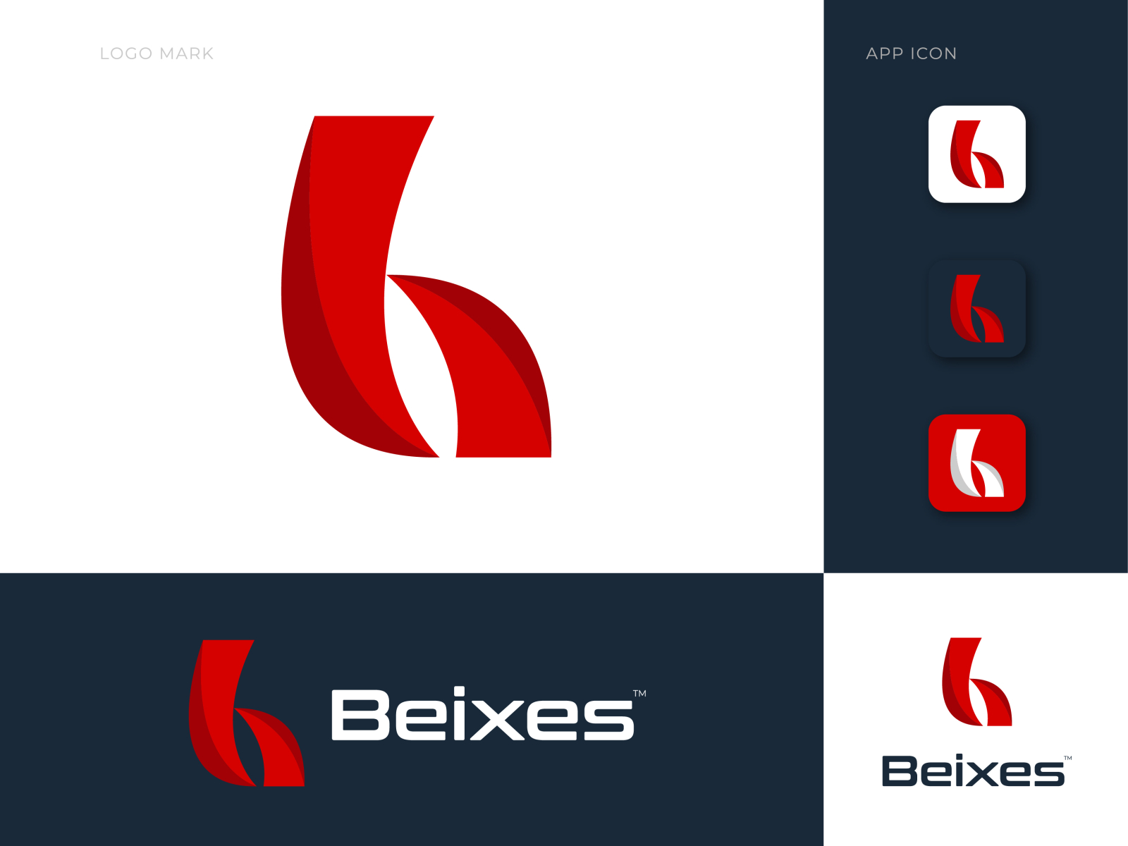 b logo design