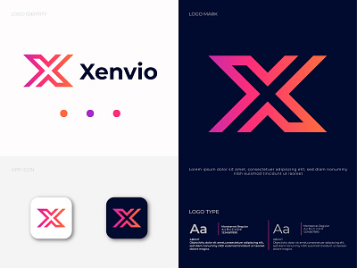 X modern letter logo mark | Abstract X logo | 2020
