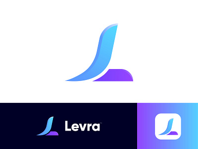 L modern logo / Levra logo design