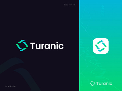 Turanic Logo Branding - T Modern Logo - T Letter Logo