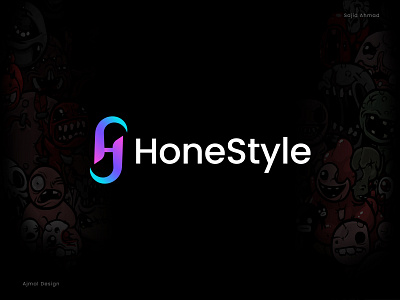 HoneStyle Logo Design - HS logo - HS Modern Logo branding business logo company logo corporate creative logo design hs logo hs modern logo illustration logo logo design modern logo