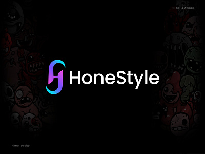 HoneStyle Logo Design - HS logo - HS Modern Logo