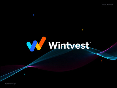 Wintvest Logo Branding - W modern Logo - W Letter Logo