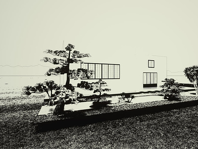 Plan jardin japonais 3D paysagiste résidentiel