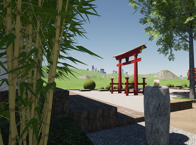 Petit jardin zen et torii bassin japonais design jardin jardin japonais jardin solaire jardin zen paysagiste tsukubai zen