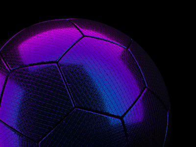 ⚽ 3d animation ball c4d football iridescent motion octane soccer sports texture