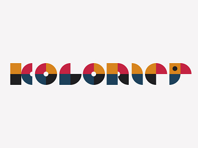 Koloriet basic branding geometric identity koloriet logo parrot shapes type wip