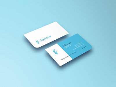 Faresa branding business card corporate identity mockup