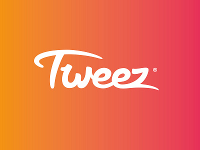 Tweez branding handdrawn identity logo script