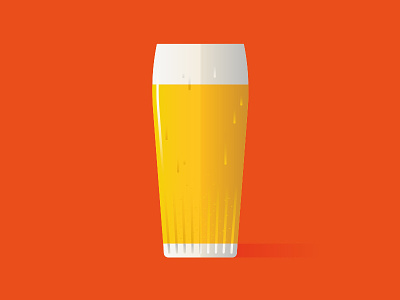 Beer beer belgian flat illustration pint
