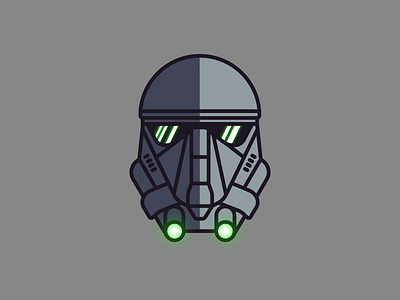 Rogue One Death Trooper death trooper flat illustration rogue one star wars stormtrooper