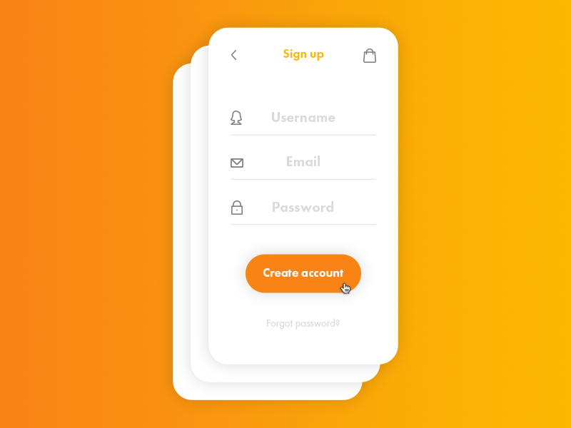 Daily UI #001 Sign Up by Glenn Catteeuw on Dribbble