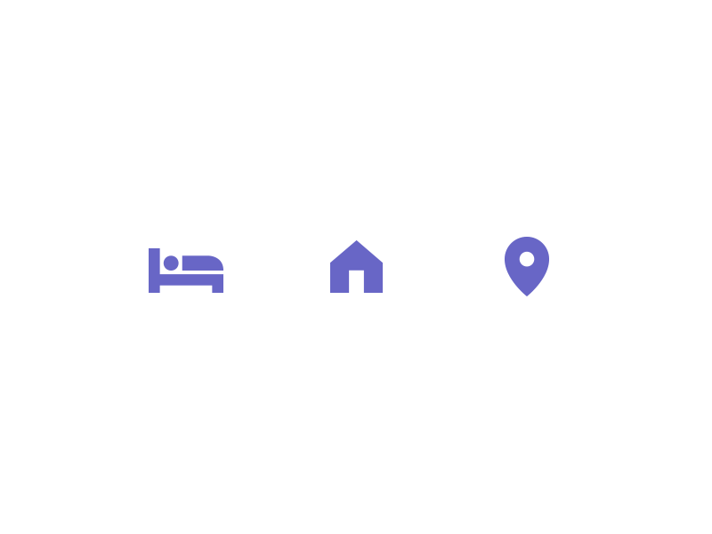 Icons bed bedroom grid house icon icon set icons location pinpoint