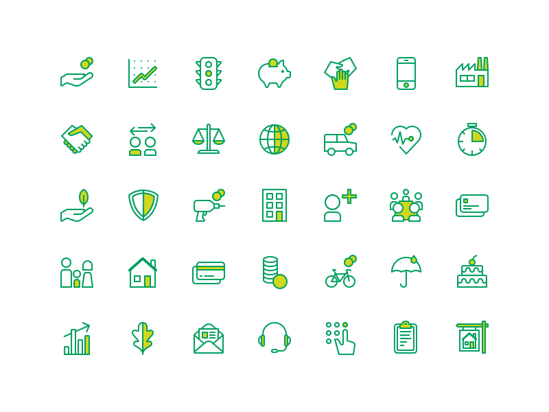 Argenta Icons bank bank account banking cake icon icon collection icon set icons pack illustration insurance investment investments leaf loan money pension piggy saving scale umbrella