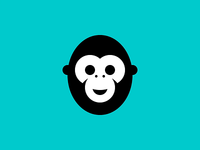 Monkey Grid ape branding circles grid identity logo mark monkey