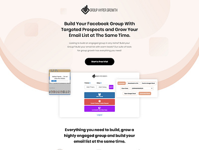 Web Design | Group Hyper Growth branding design graphic design web design