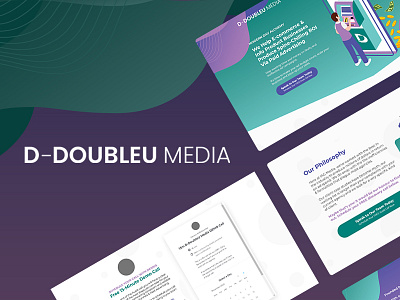 D-Doubleu Media Funnel branding design graphic design illustration logo vector web design