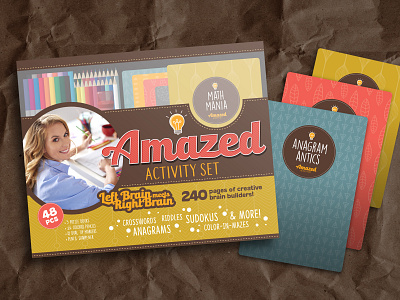 Amazed Activity Kit - Packaging Design adobe illustrator book design branding graphic design illustrator packaging design retail design typography