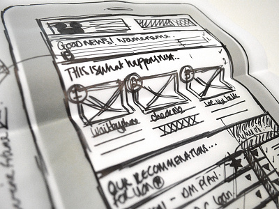 DAC – Early tablet wireframe