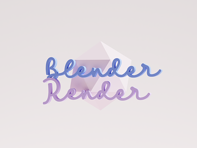 render typo 3d blender3d clean design flat illustration minimal typo typography ui vector