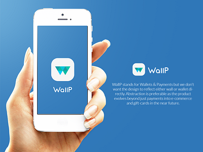 WallP app branding clean design icon identity ios logo mark minimal symbol wallets